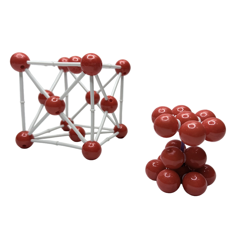 Modèle de structure moléculaire cristalloïde métallique, modèle de cristal métallique du métal