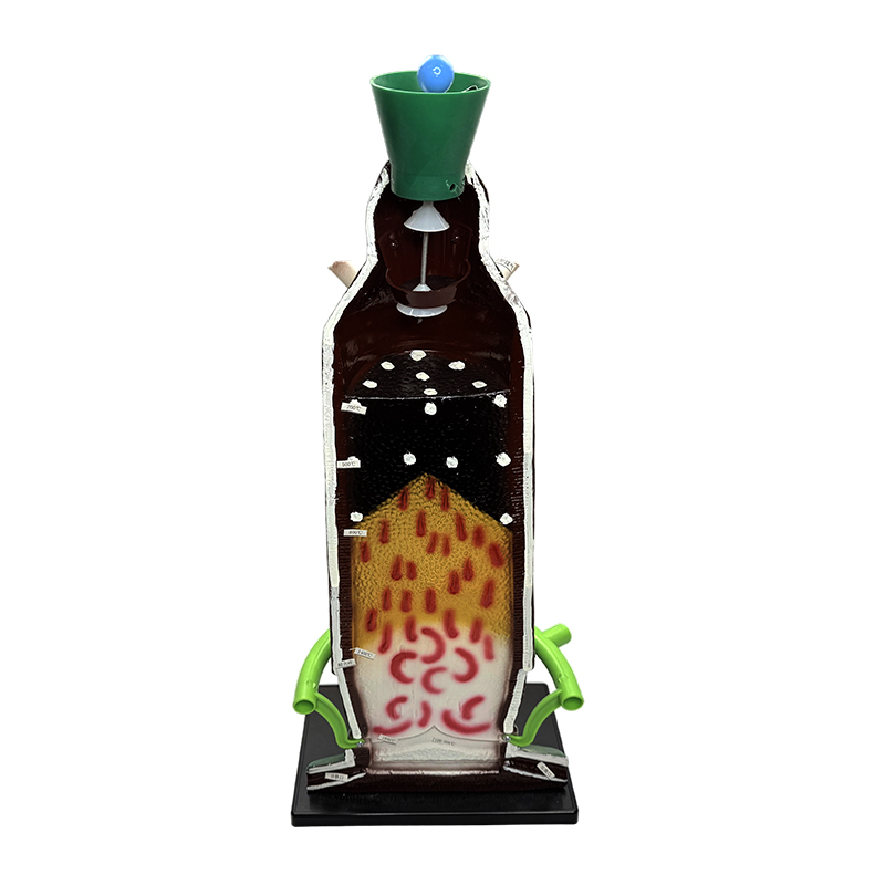 Modèle d'enseignement de la chimie, modèles de démonstration en classe, modèle de haut fourneau de fabrication du fer