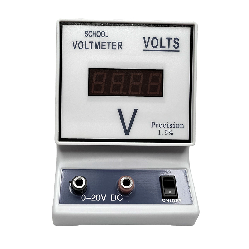 Instruments pédagogiques, équipement d'expérimentation de circuits électriques physiques, voltmètre numérique