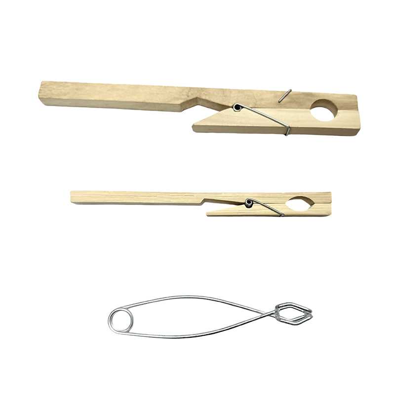 Pince pour tube à essai en bois de laboratoire chimique/outil à ressort pince pour tube à essai en acier inoxydable