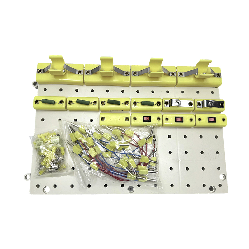 Instrument de laboratoire de physique scolaire, kit d'expérimentation scientifique et d'enseignement, tableau d'expérimentation de circuit pour élèves du premier cycle du secondaire