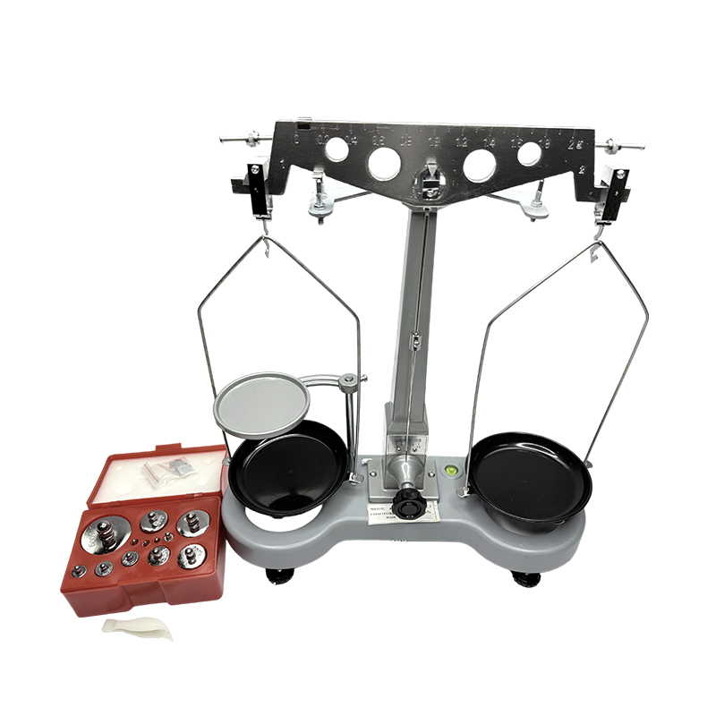 Balance physique de matériel pédagogique avec plateau d'équilibre de poids, instruments de mesure physique, balance