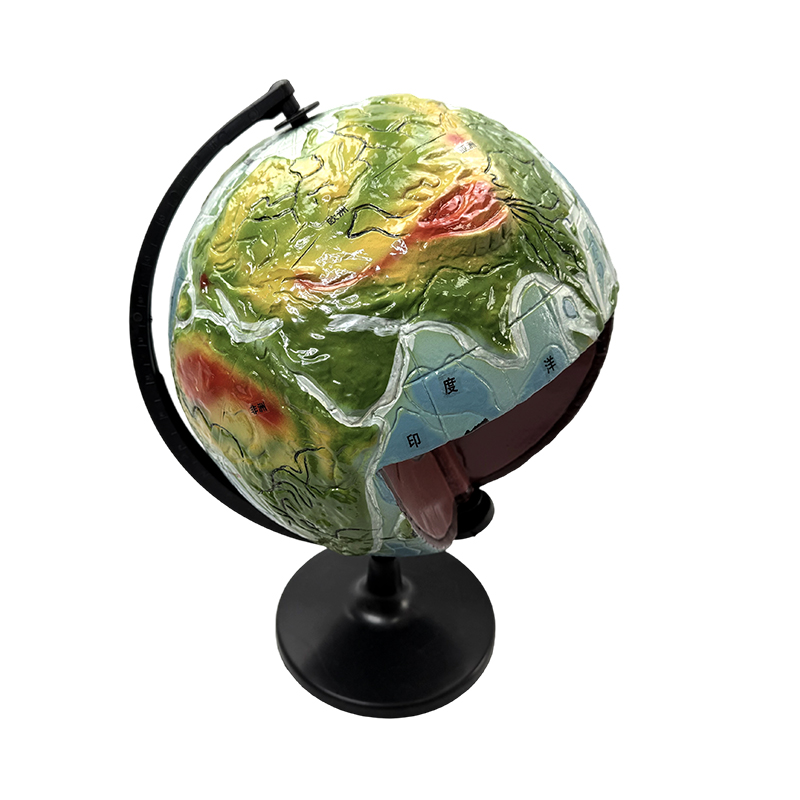 Modèle d'éducation géographique, modèle de structure interne de la terre, modèle de globe de structure interne de la terre