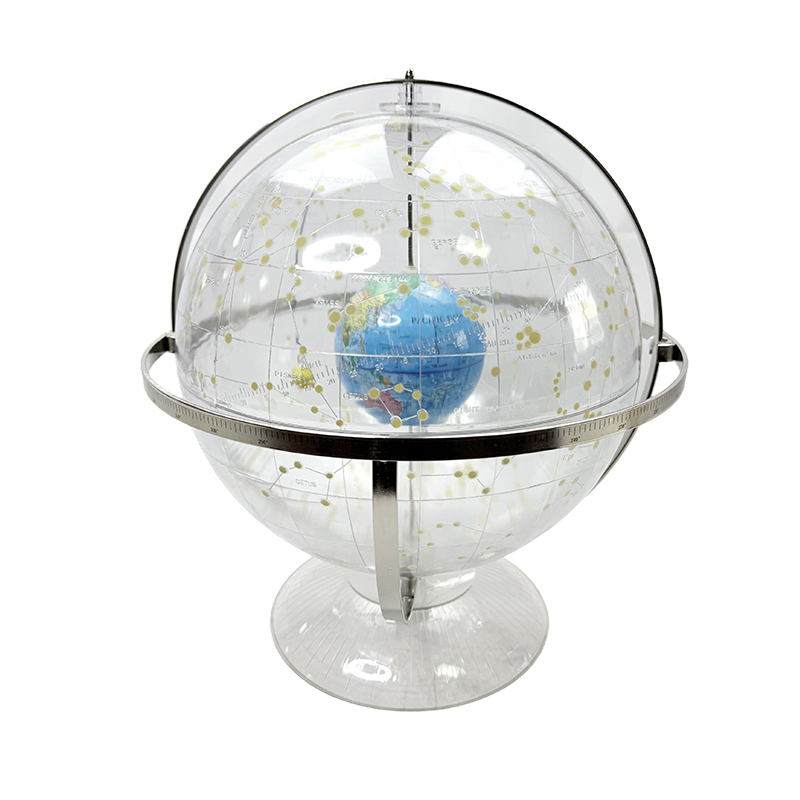Modèle de globe céleste transparent pour l'enseignement de la géographie au collège