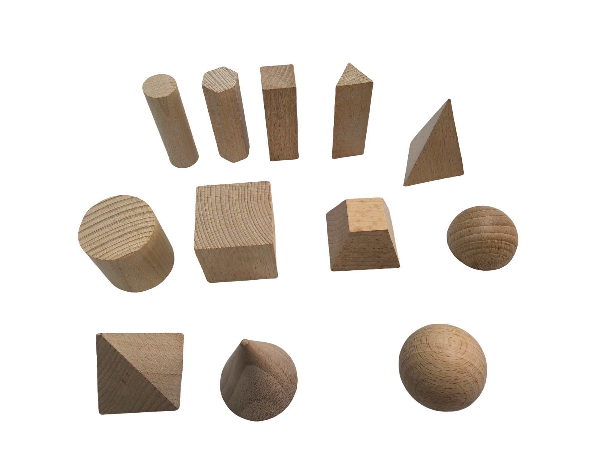 Bloc plein géométrique en bois