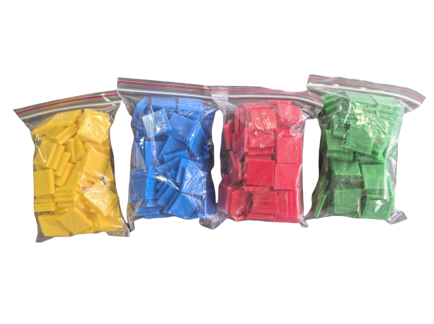 400 briques carrées en plastique