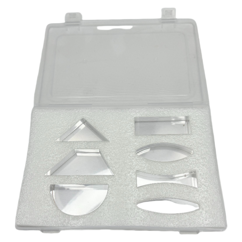 Ensemble de lentilles à prisme convexe concave optique/kit optique physique, équipement de laboratoire